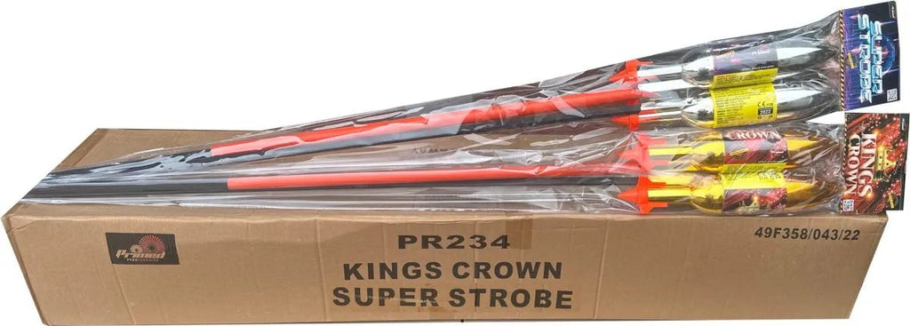 12x Packs Mixed Crowns & Strobes by Primed Pyrotechnics