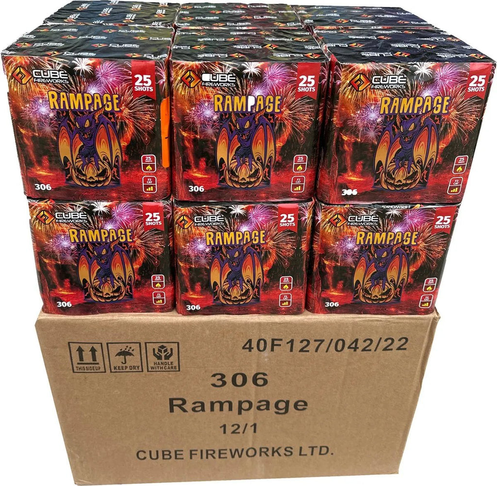 12x Rampage by Cube Fireworks