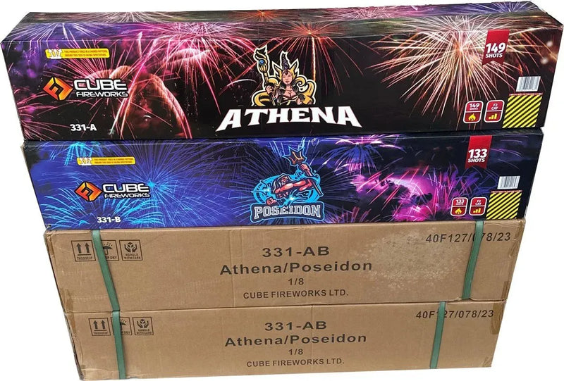 3x Athena & Poseidon by Cube Fireworks