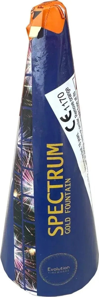 Gold Conic Spectrum by Evolution Fireworks