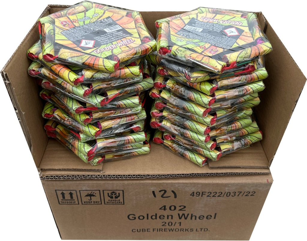 20x Golden Wheel by Cube Fireworks