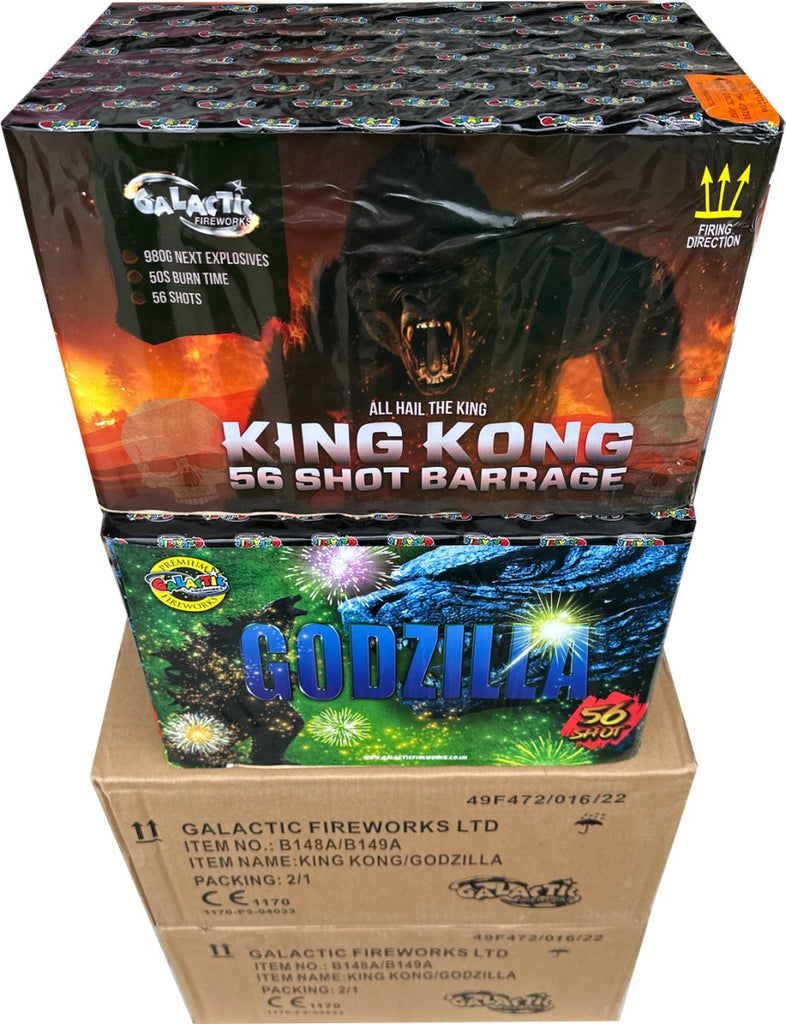 3x King Kong vs Godzilla by Galactic Fireworks