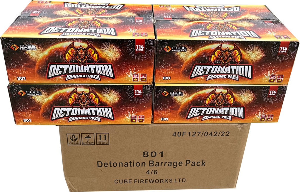 4x Detonation Cake Pack by Cube Fireworks